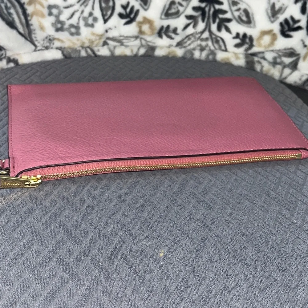 Michael Kors Rose Leather Wristlet